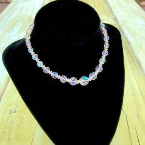 Antique Crystal Glass Necklace